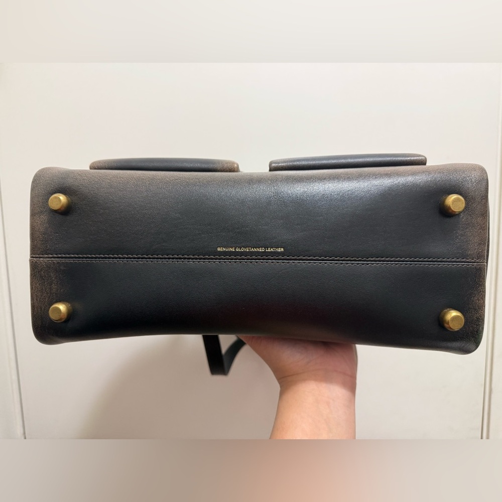 Coach Twin Turnlock Bag In Loved Leather - Picture 6 of 14